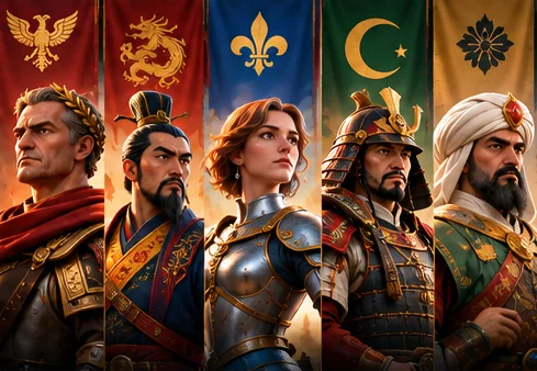 Rise of Kingdoms historical commanders: Caesar, Cao Cao, Joan of Arc, Minamoto, Saladin